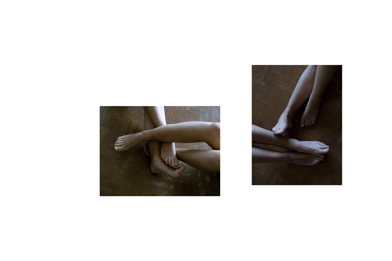 Corinne Deniel, Incessante finitude, 3 Jambes. Entrelacement. Femmes. Couple.