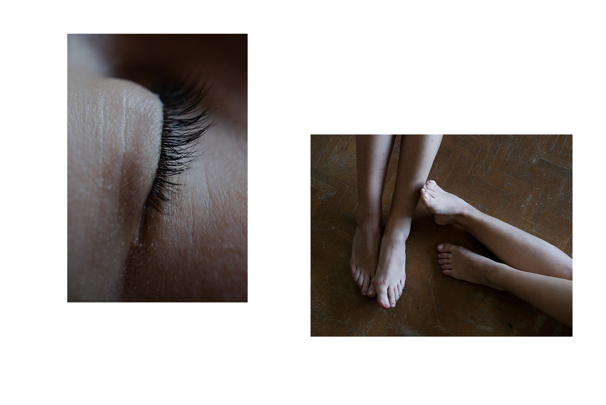 Fragments de corps. Je caresse le silence, série de photographies de Corinne Deniel.