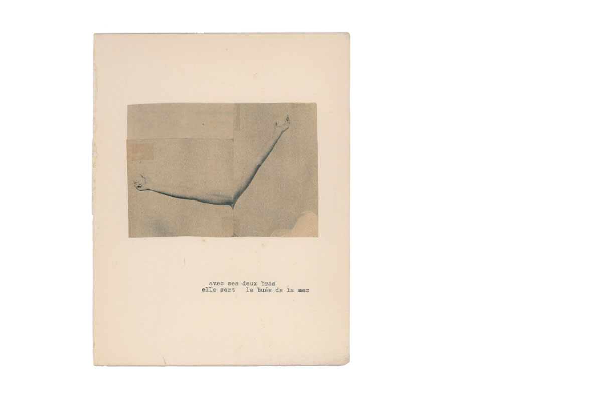 Un dépouillement radical de l’image et du langage… une série de collages de Corinne Deniel.